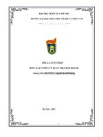 TIỂU LUẬN CUỐI kỳ môn đại CƯƠNG về QUẢN TRỊ KINH DOANH tập đoàn nước giải khát tân hiệp phát (THP) 