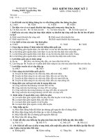 Bài kiểm tra học kỳ môn: Công nghệ 12  Trường THPT Nguyễn Duy Thì16021