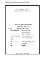 BÁO CÁO CHUYÊN ĐỀ HỌC PHẦN HỌC MÁY NÂNG CAO ĐỀ TÀI NHẬN DIỆN BIỂN SỐ XE