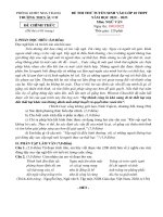 Đề thi thử vào lớp 10 THPT môn Ngữ văn năm 2022-2023 có đáp án - Trường THCS Âu Cơ