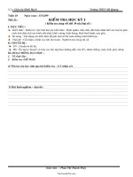 Giáo án Hình học 8 tiết 31: Kiểm tra học kỳ I20704