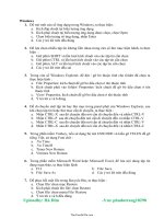 Bài tập trắc nghiệm tin học văn phòng đề 519982