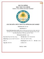 Phân tích khái quát tình hình tài chính; phân tích tình hình tài trợ và khả năng thanh toán của CTCP xuất nhập khẩu thủy sản hà nội (mã chứng khoán SPH) theo năm 2017 2018