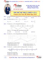 ĐỀ THỰC CHIẾN MÔN TOÁN LẦN 2 2022