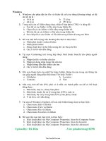 Bài tập trắc nghiệm tin học văn phòng đề 618395