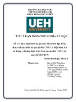 Khái niệm thời kỳ quá độ  phân tích dặc điểm, thực chất của thời kỳ quá độ lên CNXH ở việt nam  cơ sở đảng ta khẳng định việt nam quá độ lên CNXH bỏ qua chế độ TBCN 