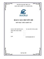 BÁO cáo CHUYÊN đề môn học điều KHIỂN số định nghĩa về hệ thống điều khiển số 