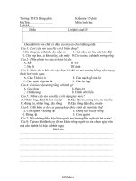 Kiểm tra 15 phút  Môn Sinh học 6  Trường THCS Hưng phú19318