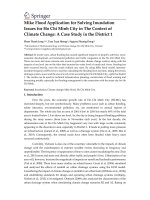 Mike Flood Application for Solving Inundation Issues for Ho Chi Minh City in The Context of Climate Change: A Case Study in the District 145221