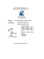 BÁO cáo CHUYÊN đề học PHẦN học máy NÂNG CAO đề tài NHẬN DIỆN BIỂN số XE 