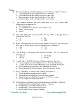 Bài tập trắc nghiệm tin học văn phòng đề 320023