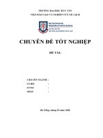 DL CDTN   báo cáo QUÁ TRÌNH THỰC tập và THỰC TRẠNG về QUY TRÌNH CHECK IN, CHECK OUT của NHÂN VIÊN lễ tân tại KHÁCH sạn SEASHORE HOTEL – APARTMENT                   đà NẴNG