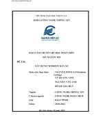 BÁO CÁO CHUYÊN ĐỀ HỌC PHẦN MÔN MÃ NGUỒN MỞ đề tài XÂY DỰNG WEBSITE BÁN XE