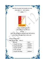 BÁO cáo bài tập lớn môn điện tử TƯƠNG tự 2 đề tài THIẾT kế, mô PHỎNG bộ PHỐI hợp TRỞ KHÁNG BĂNG tần GPS TRÊN PHẦN mềm ADS 