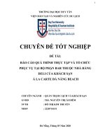 DL CDTN báo cáo QUÁ TRÌNH THỰC tập và tổ CHỨC PHỤC vụ tại bộ PHẬN BAR THUỘC NHÀ HÀNG DELI của KHÁCH sạn