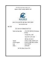 BÁO cáo CHUYÊN đề học PHẦN môn mã NGUỒN mở đề TÀI xây DỰNG WEBSITE bán XE 