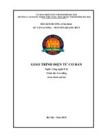 Giáo trình Điện tử cơ bản (Nghề: Công nghệ ô tô - Cao đẳng) - Trường CĐ nghề Việt Nam - Hàn Quốc thành phố Hà Nội