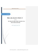 Báo cáo dự án nhóm 3 đề tài xây DỰNG hệ THỐNG THÔNG TIN QUẢN lý CHO NHÀ XE KHÁCH LIÊN HƯNG 