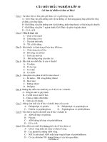 Đề kiểm tra Sinh học 10 chuẩn  Học kì 1  Đề số 221687