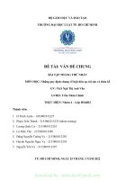 MÔN học những quy định chung về luật dân sự, tài sản và thừa kế  đề tài vấn đề CHUNG 