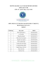 MÔN PHÁP LUẬT THƯƠNG mại HÀNG hóa và DỊCH vụ BUỔI THẢO LUẬN lần 1 có ý kiến cho rằng, trên cơ sở nguyên tắc tự do thỏa thuận, hai bên đều là thương nhân việt nam trong một hợp đồng mua bán hàng hóa 