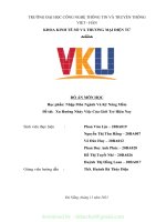 ĐỒ án môn học học phần nhập môn ngành và kỹ năng mềm đề tài xu hướng nhảy việc của giới trẻ hiện nay 
