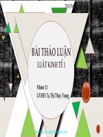 THẢO LUẬN LUẬT KINH tế 1 so sánh hộ kinh doanh cá thể (HKD) và hợp tác xã (HTX) 