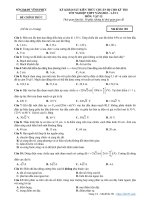 Đề thi thử tốt nghiệp THPT 2022 môn Vật lí lần 1 sở GD&ĐT Vĩnh Phúc