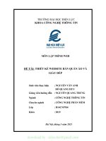 TIỂU LUẬN môn lập TRÌNH WEB đề tài THIẾT kế WEBSITE bán QUẦN áo và GIÀY dép 