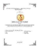 Giải pháp tăng trưởng huy động vốn tại NHTMCP sài gòn thương tín   chi nhánh đống đa hà nội   khoá luận tốt nghiệp 160