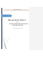 Báo cáo dự án nhóm 3 Đề tài XÂY DỰNG HỆ THỐNG THÔNG TIN QUẢN LÝ CHO NHÀ XE KHÁCH LIÊN HƯNG