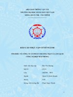 BÁO cáo THỰC tập cơ sở NGÀNH tìm HIỂU về CÔNG TY cổ PHẦN THƯƠNG mại và làm SẠCH CÔNG NGHIỆP hải PHÒNG 