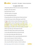 Trắc nghiệm Quốc phòng 12 bài 8