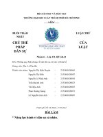 buổi thảo luận thứ nhất chủ đề chủ thể của pháp luật dân sự