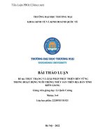Đề tài THỰC TRẠNG VÀ GIẢI PHÁP PHÁT TRIỂN BỀN VỮNG TRONG HOẠT ĐỘNG NUÔI TRỒNG THỦY SẢN TRÊN ĐỊA BÀN TỈNH KIÊN GIANG