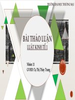 bài thảo luận luật kinh tế đề tài So sánh hộ kinh doanh cá thể (HKD) và hợp tác xã (HTX)