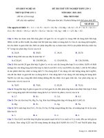 23  đề thi thử TN THPT 2022   môn hóa học   THPT quỳnh lưu 1   nghệ an (lần 1) (file word có lời giải)