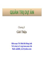 Chương 1  Giới thiệu môn học Quản trị chuỗi cung ứng