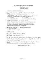 Đề kiểm tra học kì I năm học 20052006 môn: toán  lớp 6 thời gian: 90 phút21801