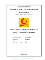 BÁO cáo THỰC tập DOANH NGHIỆP tại CÔNG TY TNHH PHẦN mềm FPT 3 