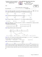 Đề kiểm tra chất lượng Toán 12  Mã đề 132  Trường THPT Quảng Xương 122672