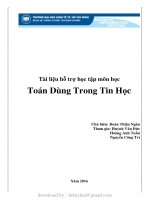Tài liệu hỗ trợ học tập môn học toán dùng trong tin học 