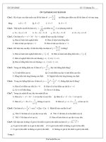 Câu hỏi trắc nghiệm về Khảo sát hàm số Giải tích 12  Võ Quang Tín24606