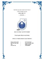 BÁO cáo THỰC tập tốt NGHIỆP chuyên ngành điện tử truyền thông CÔNG TY TNHH SAMSUNG ELECTRONICS 