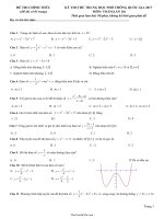 Đề thi thử THPT quốc gia Toán 2017 lần 10 (Có đáp án)22407