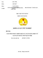 Giải pháp phát triển dịch vụ NH điện tử tại NH TMCP quân đội   khoá luận tốt nghiệp 110