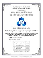 TRÊN cơ sở sự LÃNH đạo của ĐẢNG (1930 – 1945), làm rõ QUÁ TRÌNH ĐẢNG TỪNG bước HOÀN CHỈNH ĐƯỜNG lối CÁCH MẠNG GIẢI PHÓNG dân tộc 