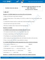Bộ 5 đề thi HSG môn Tiếng Anh 9 có đáp án năm 2021-2022 Trường THCS Chu Văn An