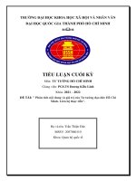 TIỂU LUẬN phân tích nội dung và giá trị của tư tưởng đạo đức hồ chí minh  liên hệ thực tiễn 