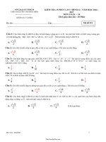 Đề kiểm tra 15 Hình học 12 lần 1  Mã đề 921  Trường THPT Nguyễn Thượng Hiền22132